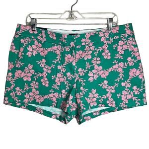 Floral Green and Pink Women Shorts